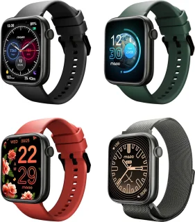 Maoo ProWatch AMOLED Smartwatch Gun Metal met Milanese en Siliconen Bandjes