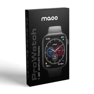 Maoo ProWatch AMOLED Smartwatch Rosé Goud met Milanese en Siliconen Bandjes