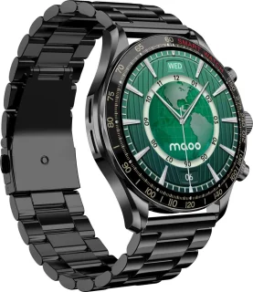 Maoo Titan AMOLED Smartwatch Heren Zwart Stainless Steel