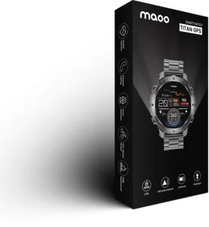 Maoo Titan smartwatch heren gun metal