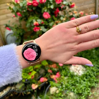 Maoo Ventura AMOLED Smartwatch Dames Rosé Goud