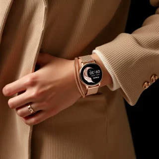 Maoo Ventura AMOLED Smartwatch Dames Rosé Goud