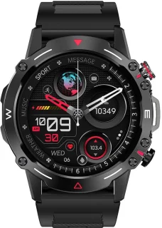 Mawiva Tech HK87 Smartwatch Zwart