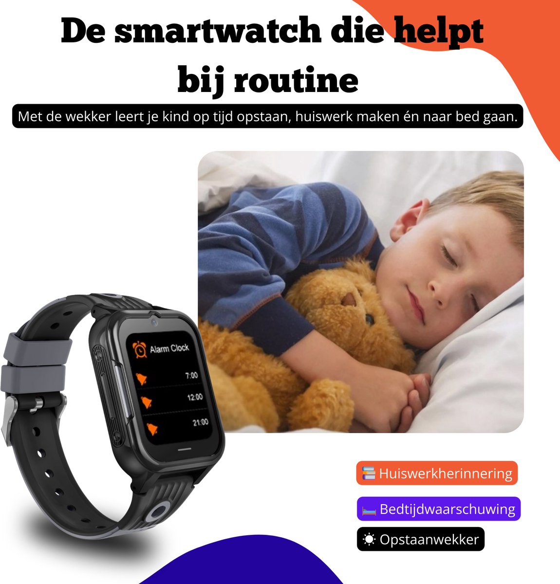 Maxikids Smartwatch Kind 4G GPS Horloge Met Simkaart