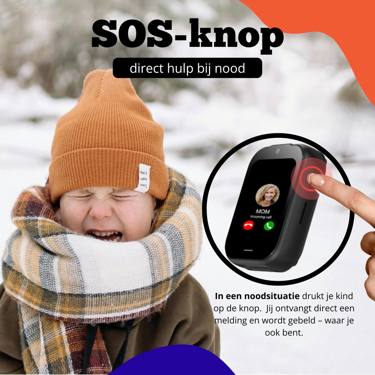 Maxikids Smartwatch Kind 4G GPS Horloge Met Simkaart