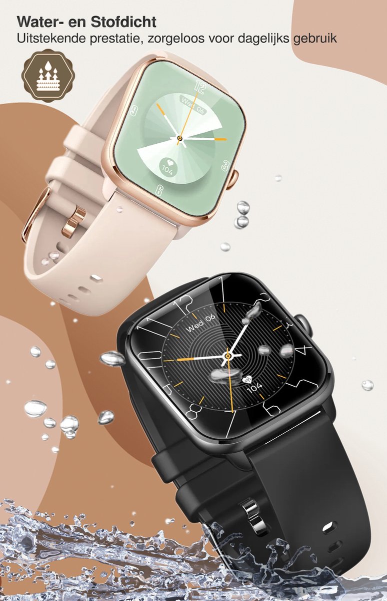MineralBlack Quint Smartwatch Unisex 1.9" Full HD Touchscreen