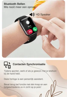 MineralBlack Quint Smartwatch Unisex 1.9" Full HD Touchscreen