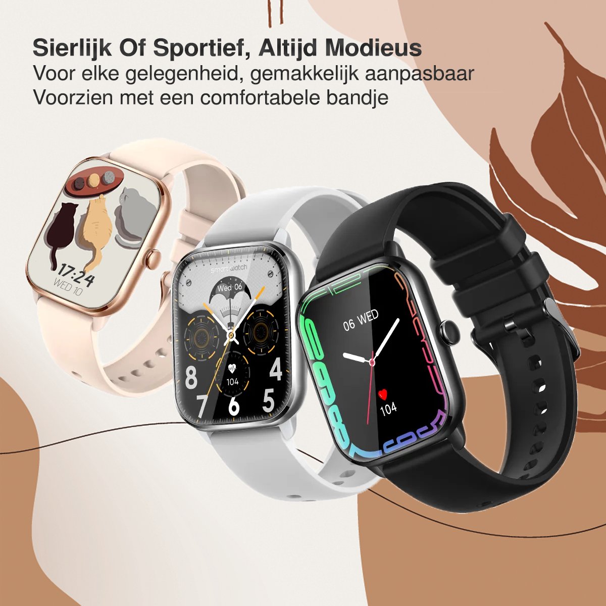 MineralBlack Quint Smartwatch Unisex 1.9" Full HD Touchscreen