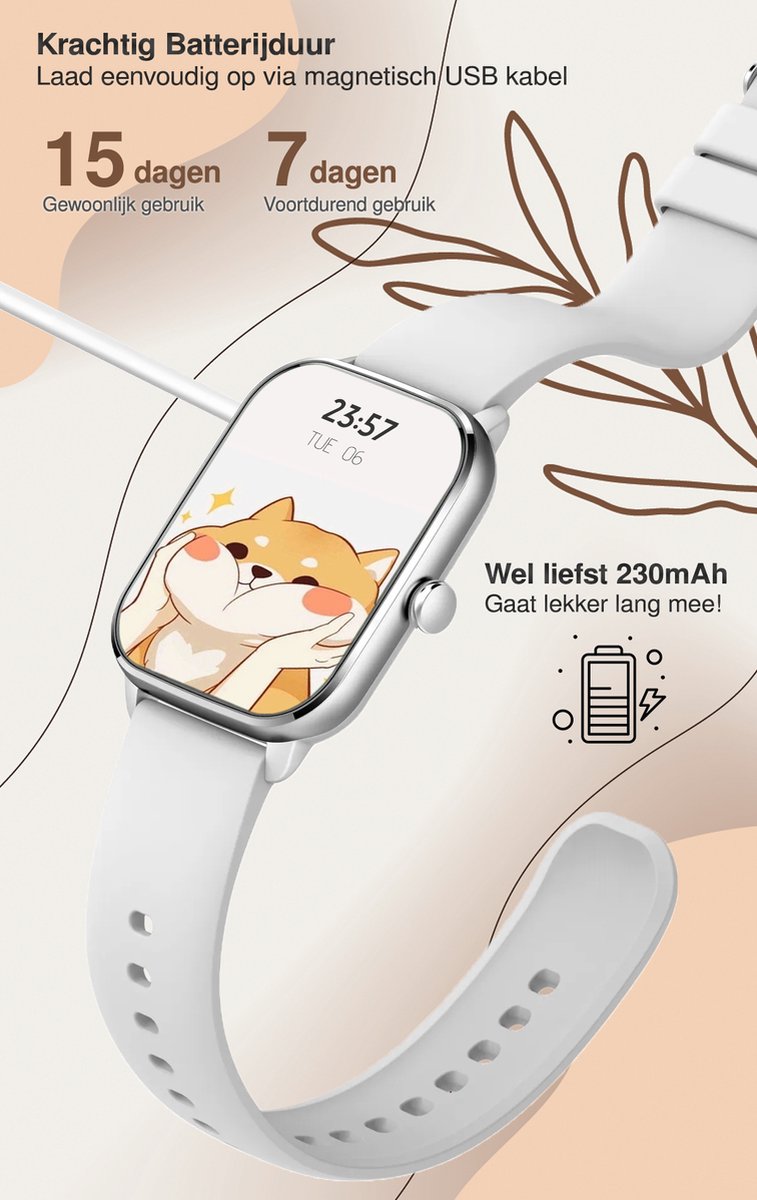 MineralBlack Quint Smartwatch Unisex 1.9" Full HD Touchscreen