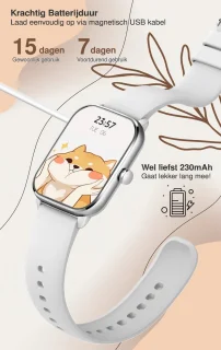 MineralBlack Quint Smartwatch Unisex 1.9" Full HD Touchscreen