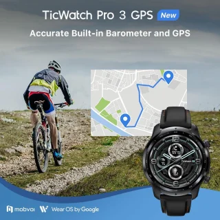 Mobvoi Ticwatch Pro 3 GPS smartwatch 48mm Zwart