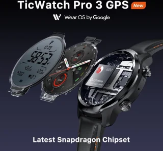 Mobvoi Ticwatch Pro 3 GPS smartwatch 48mm Zwart