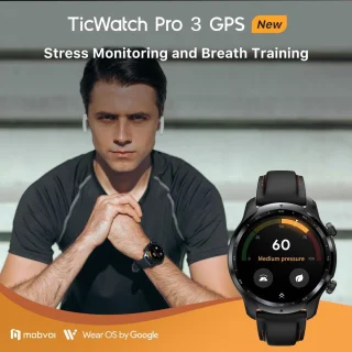 Mobvoi Ticwatch Pro 3 GPS smartwatch 48mm Zwart