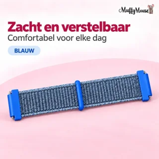 MuffyMouse D8 horlogebandje – blauw