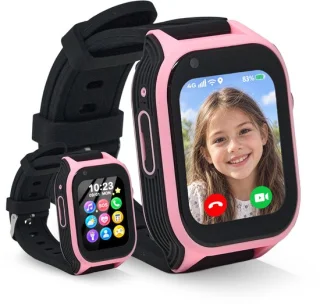 MuffyMouse GPS Horloge Kind met simkaart – Kinder smartwatch 4G – Roze