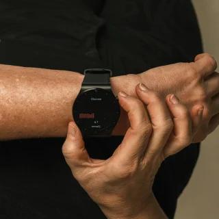 mymonX Smartwatch 43mm Zwart