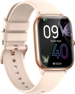 New Quint Smartwatch Rosé Goud 1.9" Touchscreen Dames