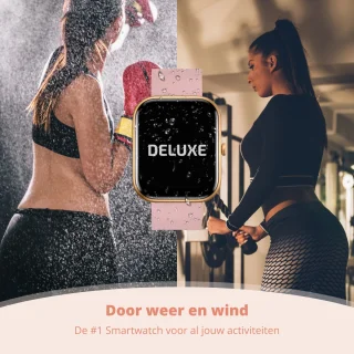 Nexvex Deluxe Smartwatch Dames Rosé 2.0 Inch