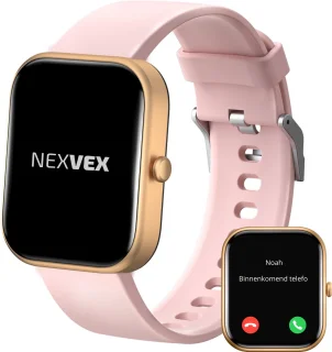 Nexvex Deluxe Smartwatch Dames Rosé 2.0 Inch