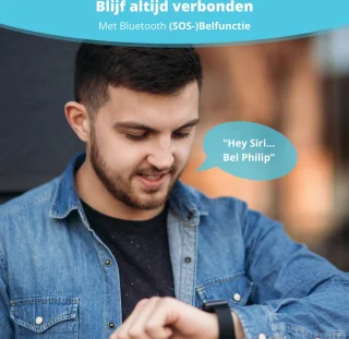 Nexvex Deluxe Smartwatch Zwart 2.0 Inch
