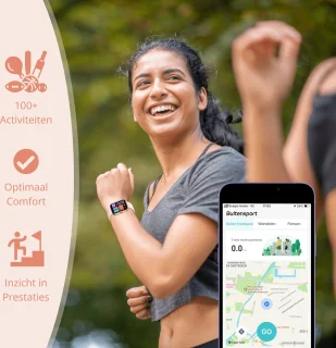 Nexvex Elite Dames Smartwatch Rosé 2.0 Inch