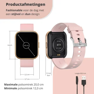 Nexvex Elite Dames Smartwatch Rosé 2.0 Inch