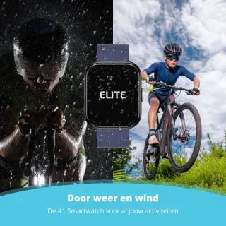 Nexvex Elite Smartwatch Heren Blauw 2.0 Inch