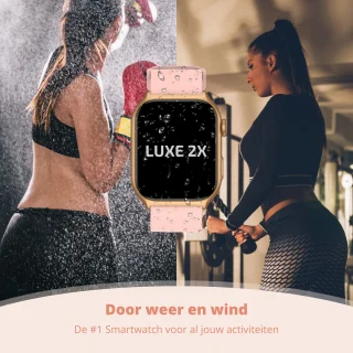 Nexvex Luxe 2X Smartwatch Dames Roze