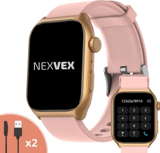 Nexvex Luxe 2X Smartwatch Dames Roze