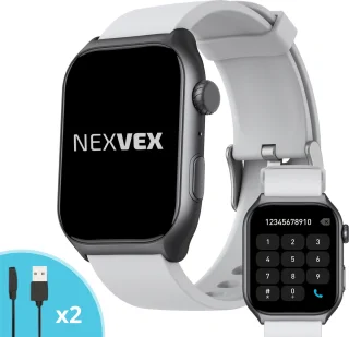 Nexvex Luxe 2X Smartwatch Wit 2.0"
