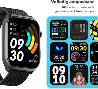 Nexvex Luxe 2X Smartwatch Wit 2.0"