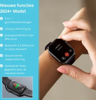 Nexvex Luxe 2X Smartwatch Wit 2.0"