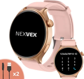 Nexvex Ultra 2X Smartwatch Dames Roze