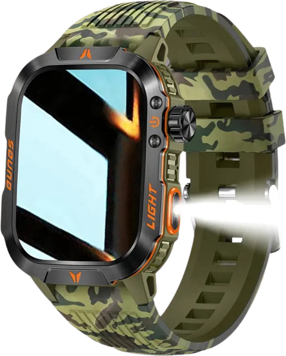 Nivard Smartwatch Camouflage Groen