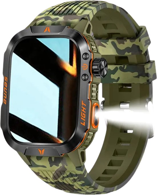 Nivard Smartwatch Camouflage Groen