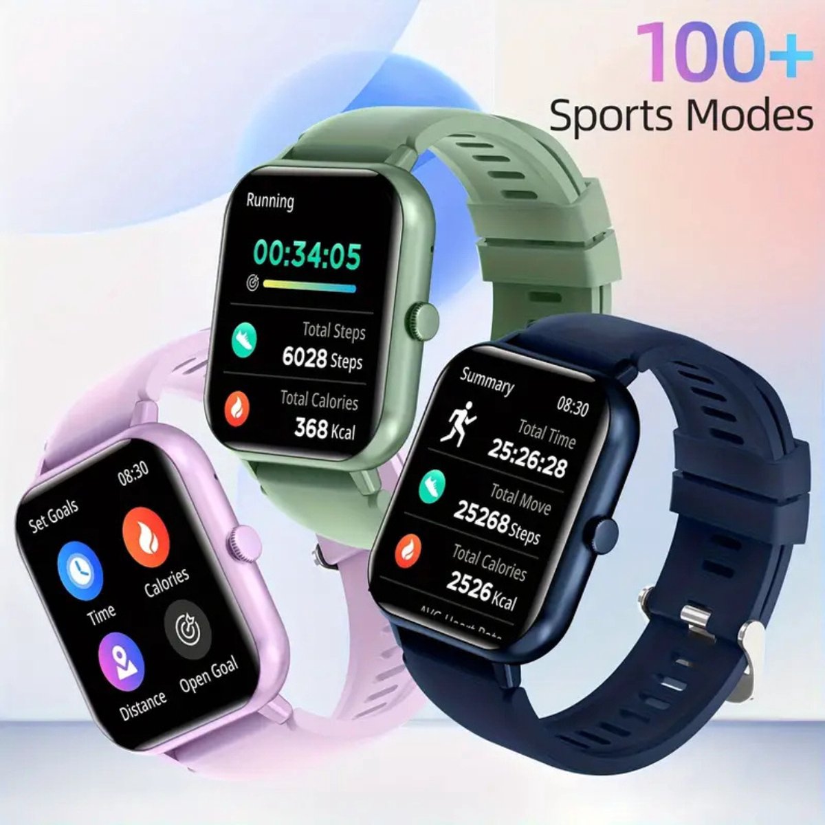 Nivard Smartwatch Digitaal Oranje