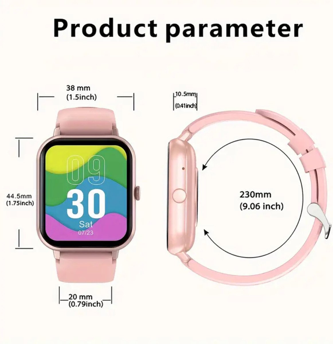 Nivard Smartwatch Digitaal Oranje