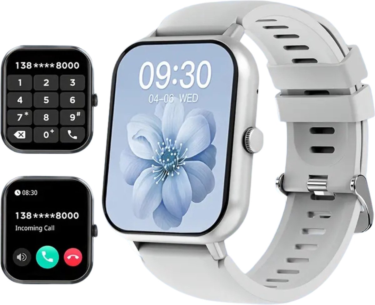 De Nivard Smartwatch Grijs in één oogopslag