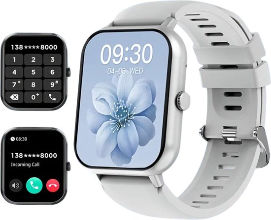 Nivard Smartwatch Grijs — slimme eenvoud met een flinke batterij
