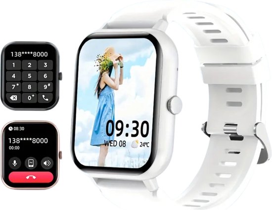 Nivard Smartwatch Wit Digitaal – stijlvol, praktisch en gericht op gezondheid