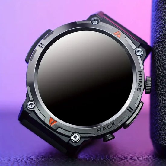 Nivard Smartwatch Zwart met Extra Kunstleren Band