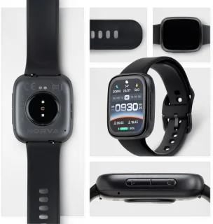 Norva Smartwatch voor Heren - Zwart