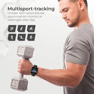 Norva Smartwatch voor Heren - Zwart