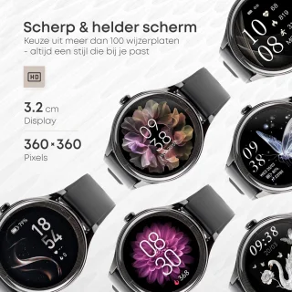 Norva Smartwatch Zwart
