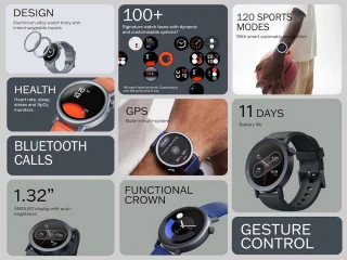 Nothing Pro 2 34mm Smartwatch Lichtgrijs