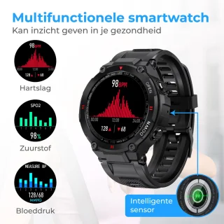 Nuvance Outdoor Smartwatch 45 mm Bluetooth Sporthorloge