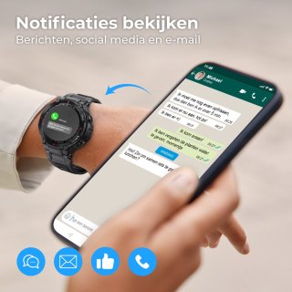 Nuvance Outdoor Smartwatch 45 mm Bluetooth Sporthorloge