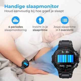 Nuvance Outdoor Smartwatch 45 mm Bluetooth Sporthorloge