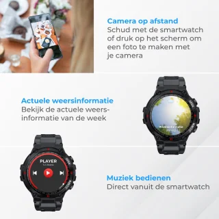Nuvance Outdoor Smartwatch 45 mm Bluetooth Sporthorloge