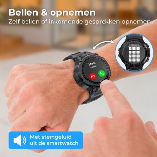 Nuvance Outdoor Smartwatch 45 mm Bluetooth Sporthorloge